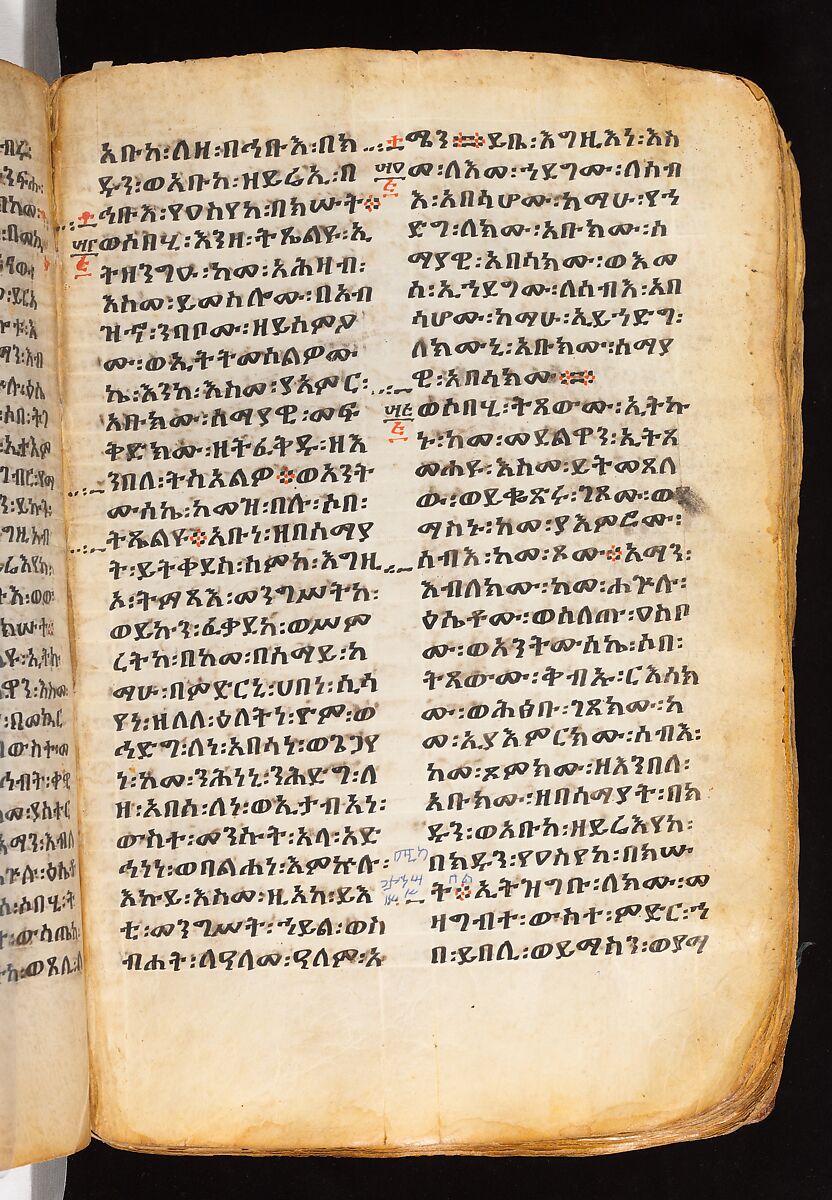 Book of the Gospels, Northern Highlands artist, Parchment (vellum), acacia wood, tempera, ink