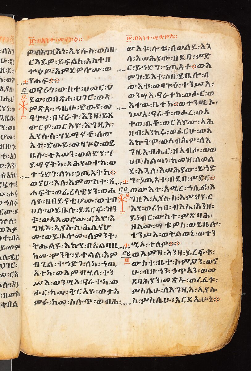 Book of the Gospels, Northern Highlands artist, Parchment (vellum), acacia wood, tempera, ink