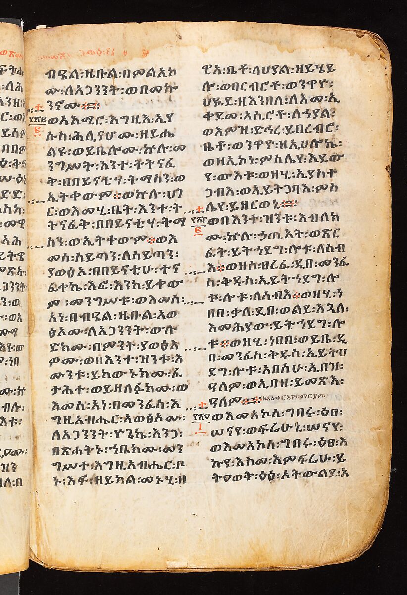 Book of the Gospels, Northern Highlands artist, Parchment (vellum), acacia wood, tempera, ink