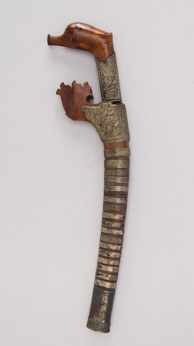 Knife (Sekin) with Sheath, Wood, Sumatran
