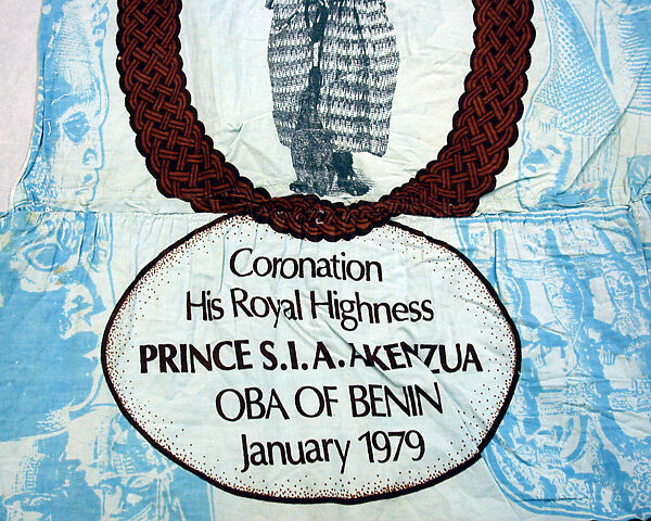 Commemorative Panel for Oba, Cotton, Edo peoples