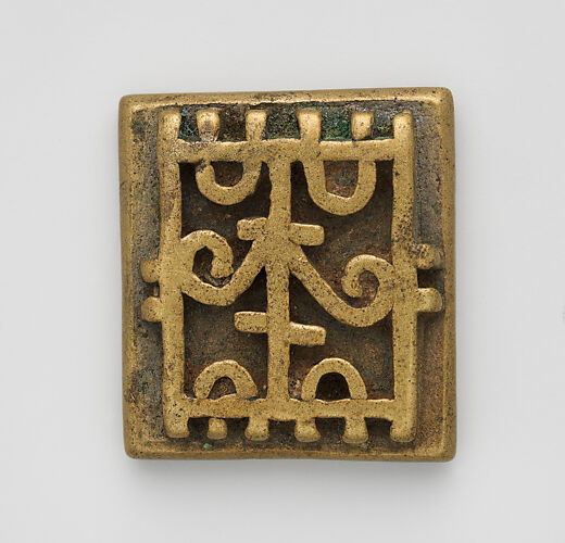 Geometric gold weight