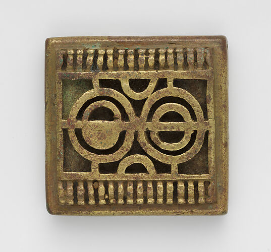 Geometric gold weight