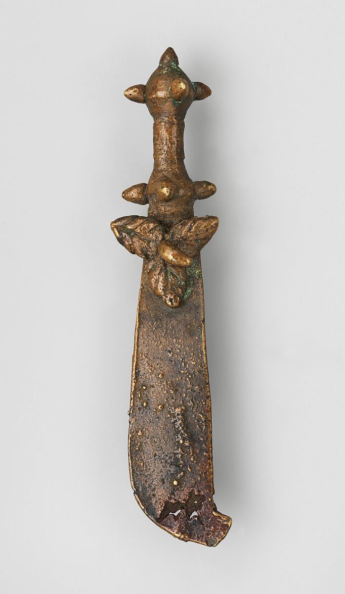 Gold Weight: Sword, Brass, Akan peoples 