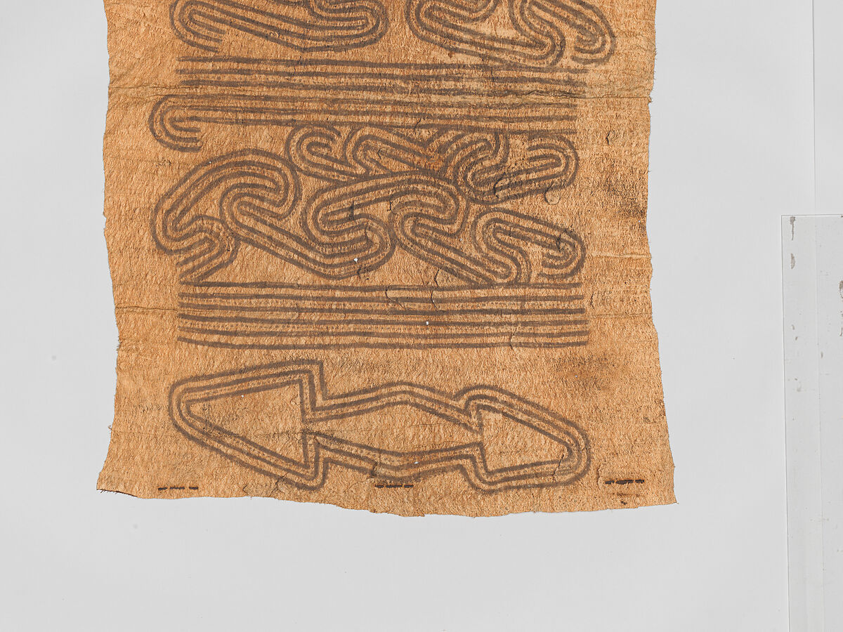 Barkcloth Panel, Barkcloth, pigment, Collingwood Bay