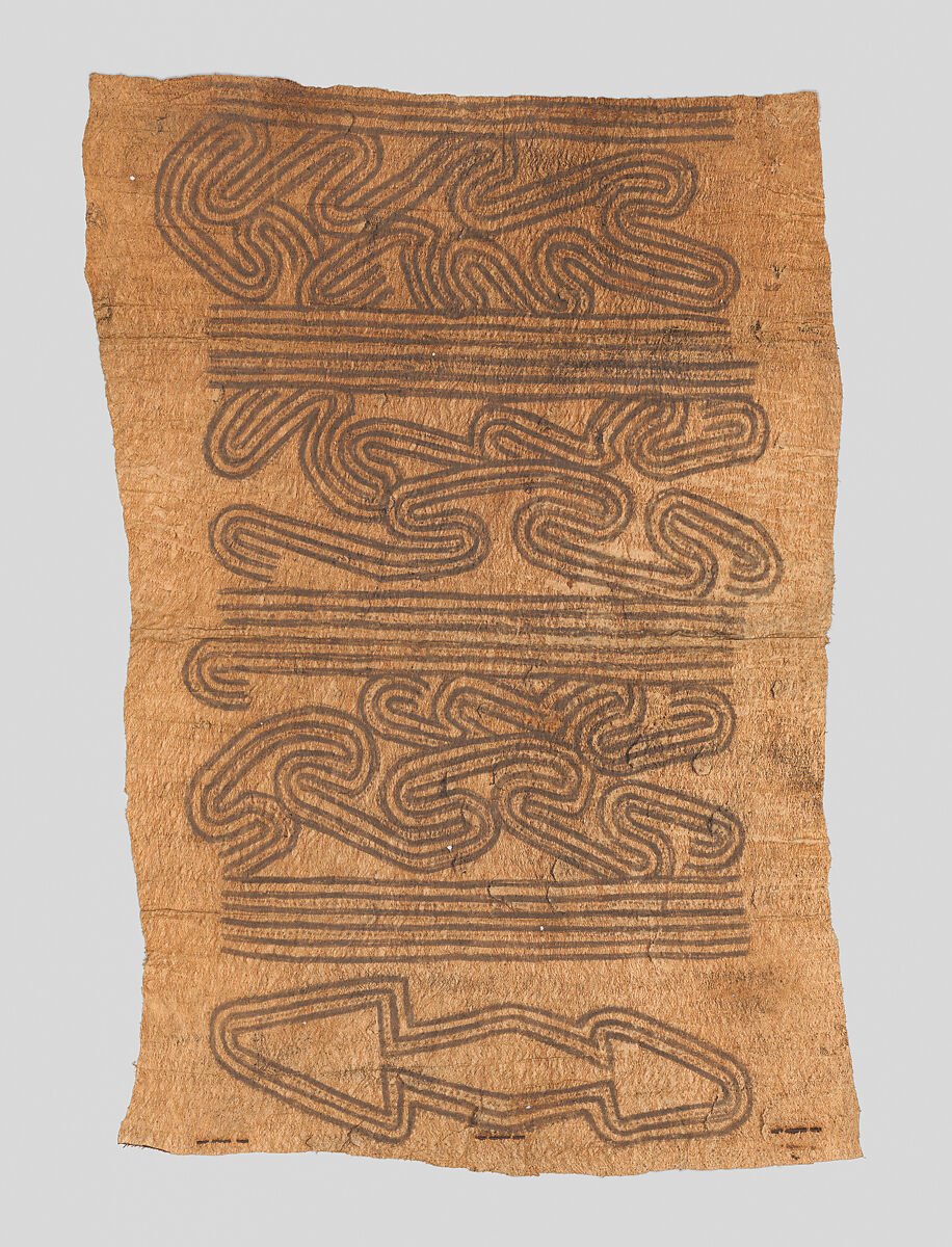 Barkcloth Panel, Barkcloth, pigment, Collingwood Bay 