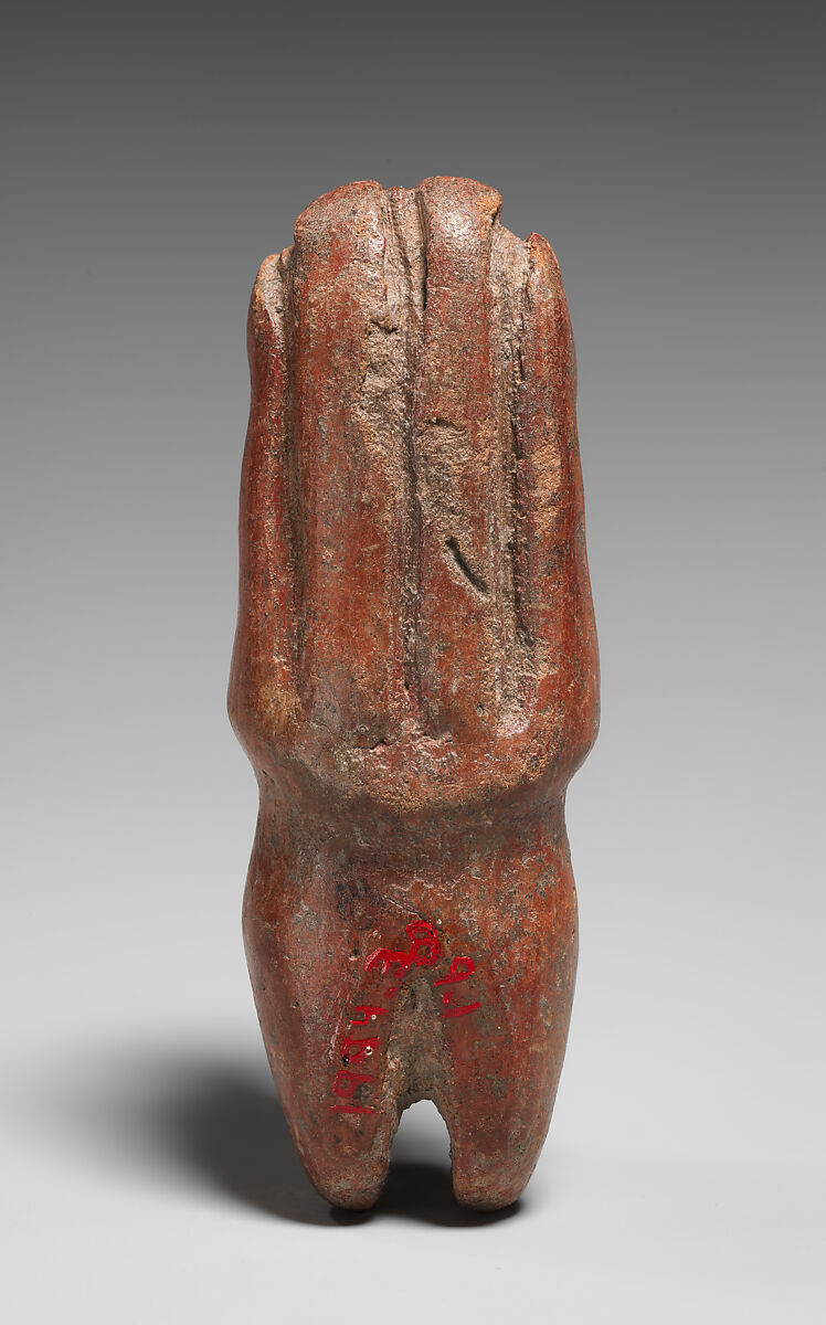 Standing Ceramic Female Figure, Ceramic, Valdivia