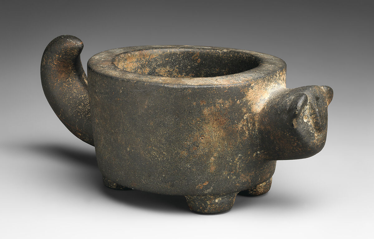 Feline Bowl, Stone, Inca 