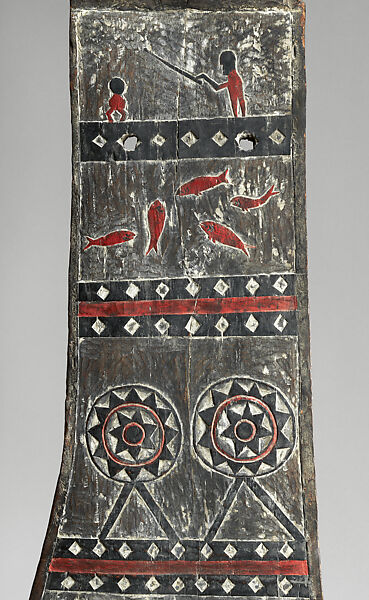 House Post (Tomok), Wood, paint, Yami people