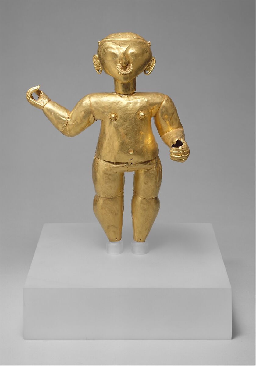 Standing Figure, Gold, Tolita-Tumaco 