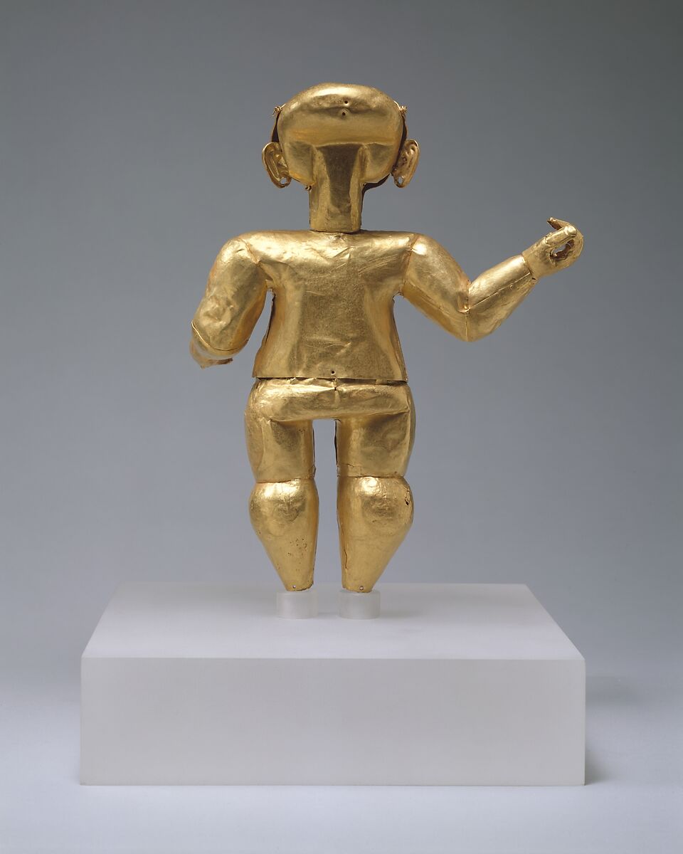 Standing figure, Tolita-Tumaco artist(s), Gold, Tolita-Tumaco