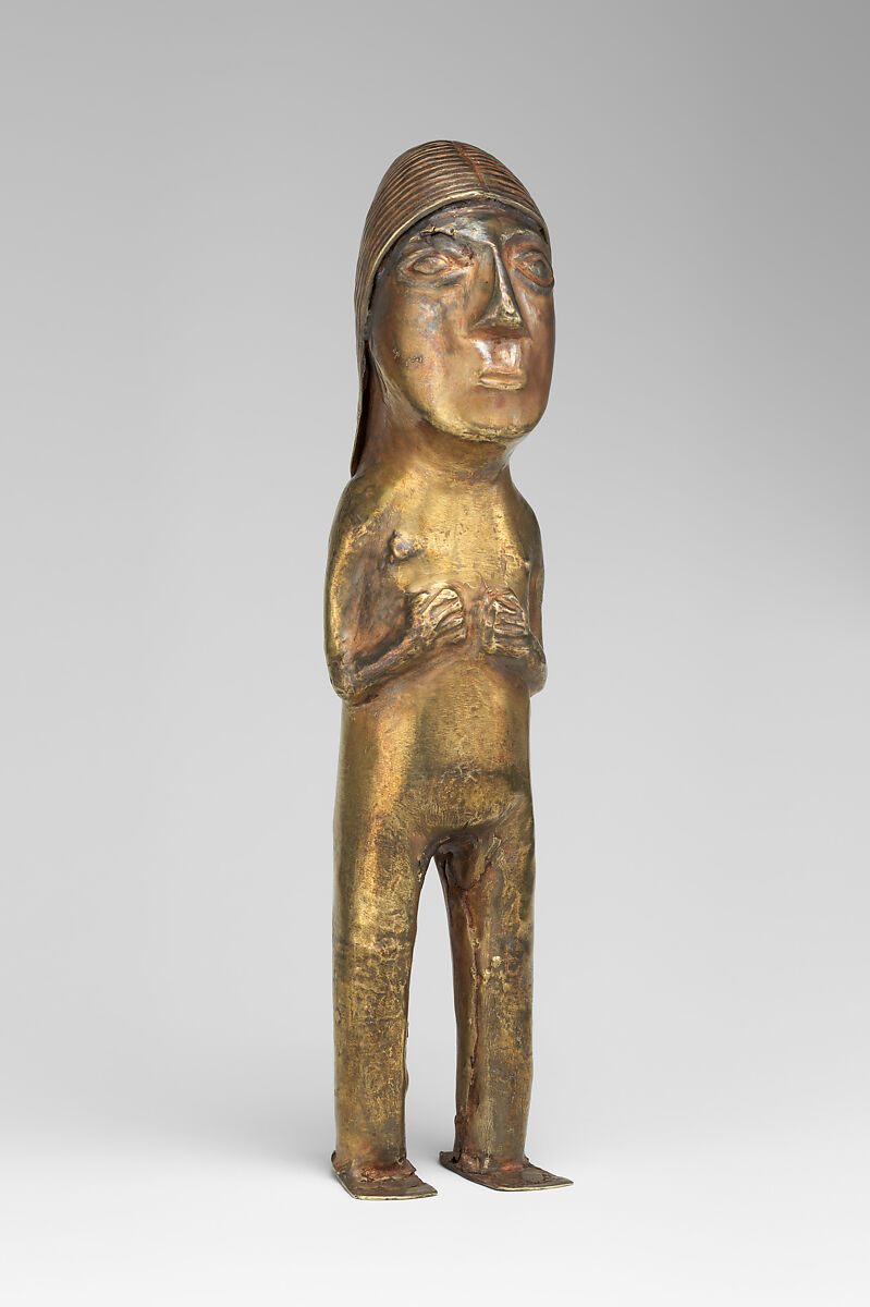 Female figurine, Silver-gold alloy, Inca