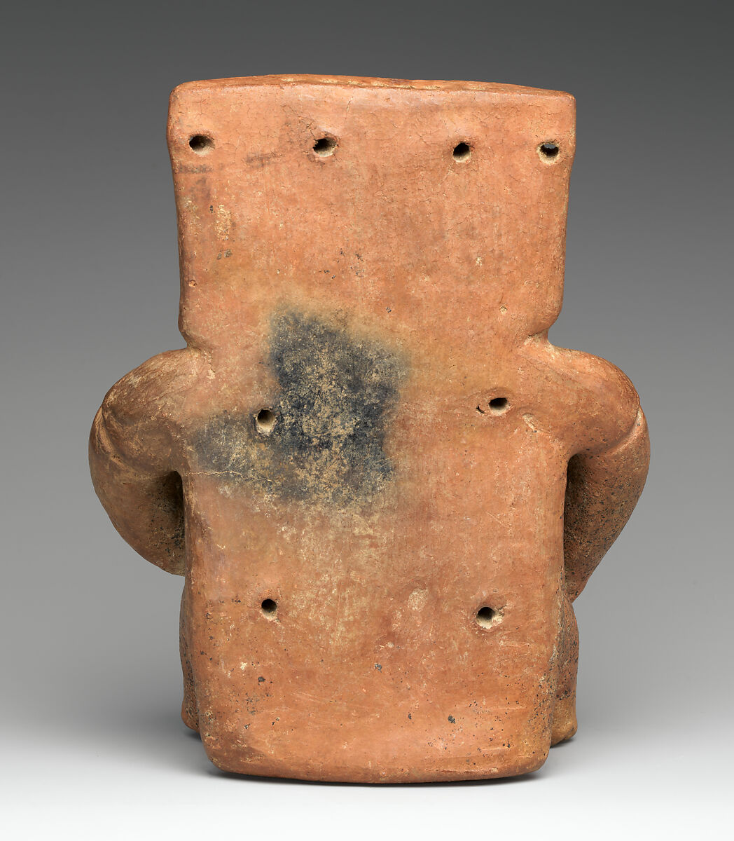 Seated Figure, Ceramic, gold, Late Quimbaya