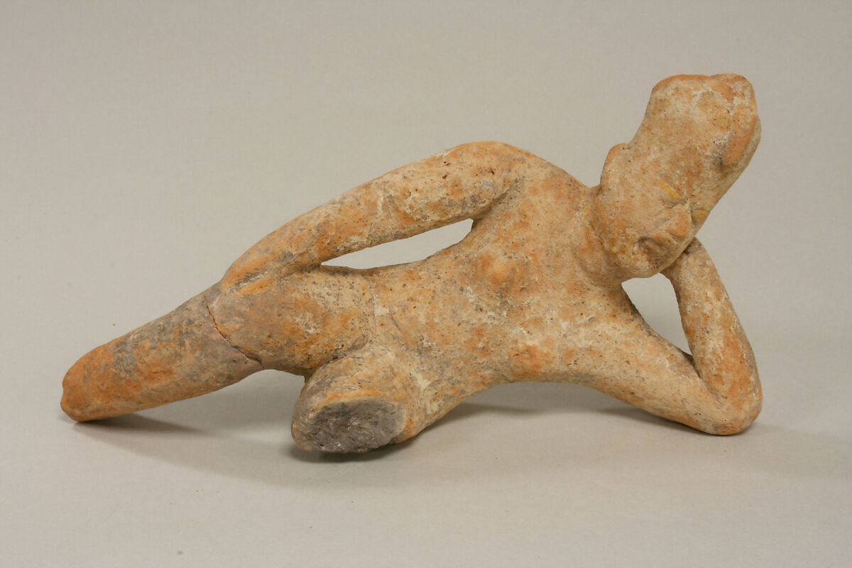 Reclining Ceramic Figure, Ceramic, Olmec 