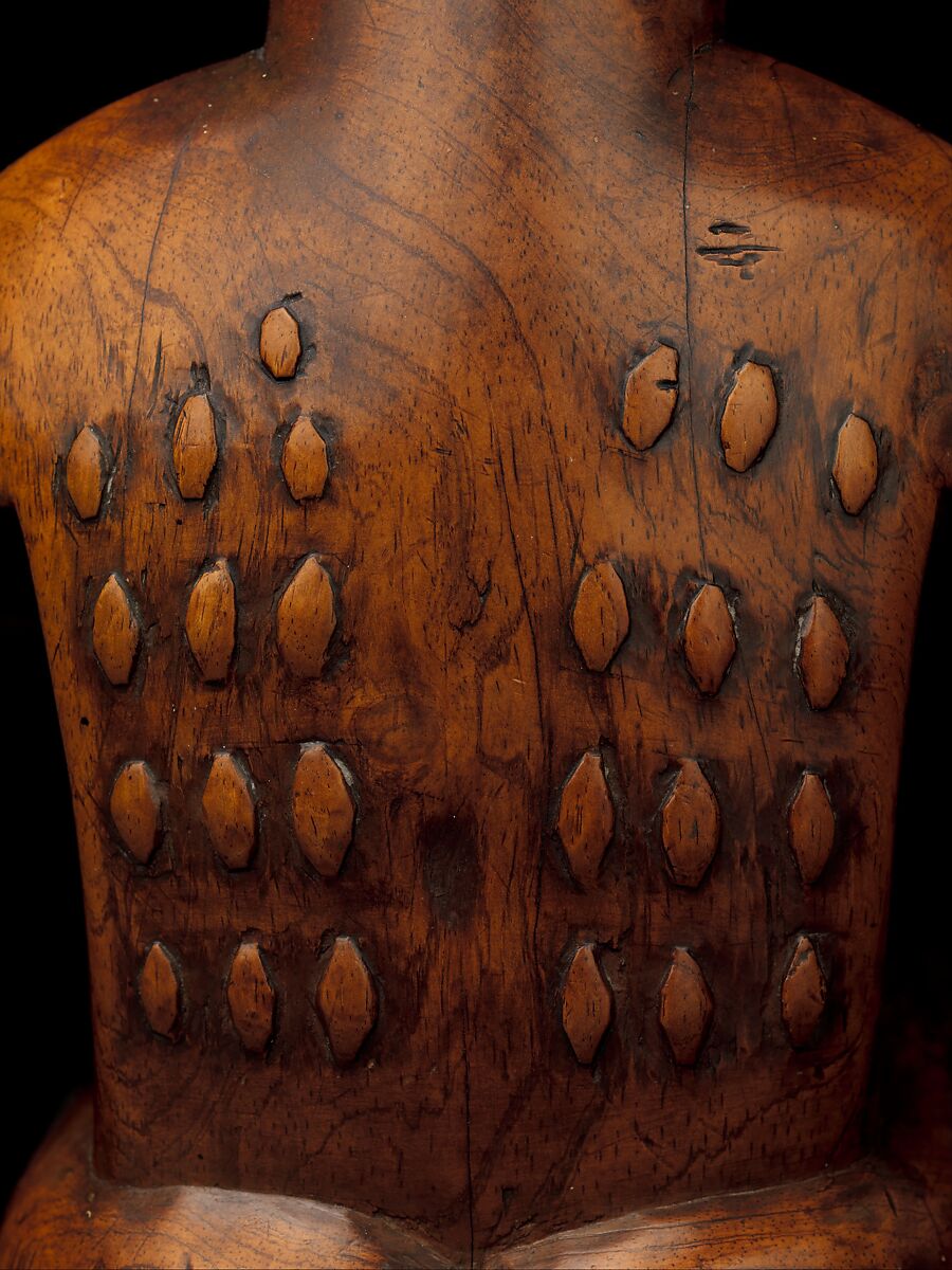 Seated Male Figure, Wood, glass, metal, kaolin, Kongo peoples, Kakongo group