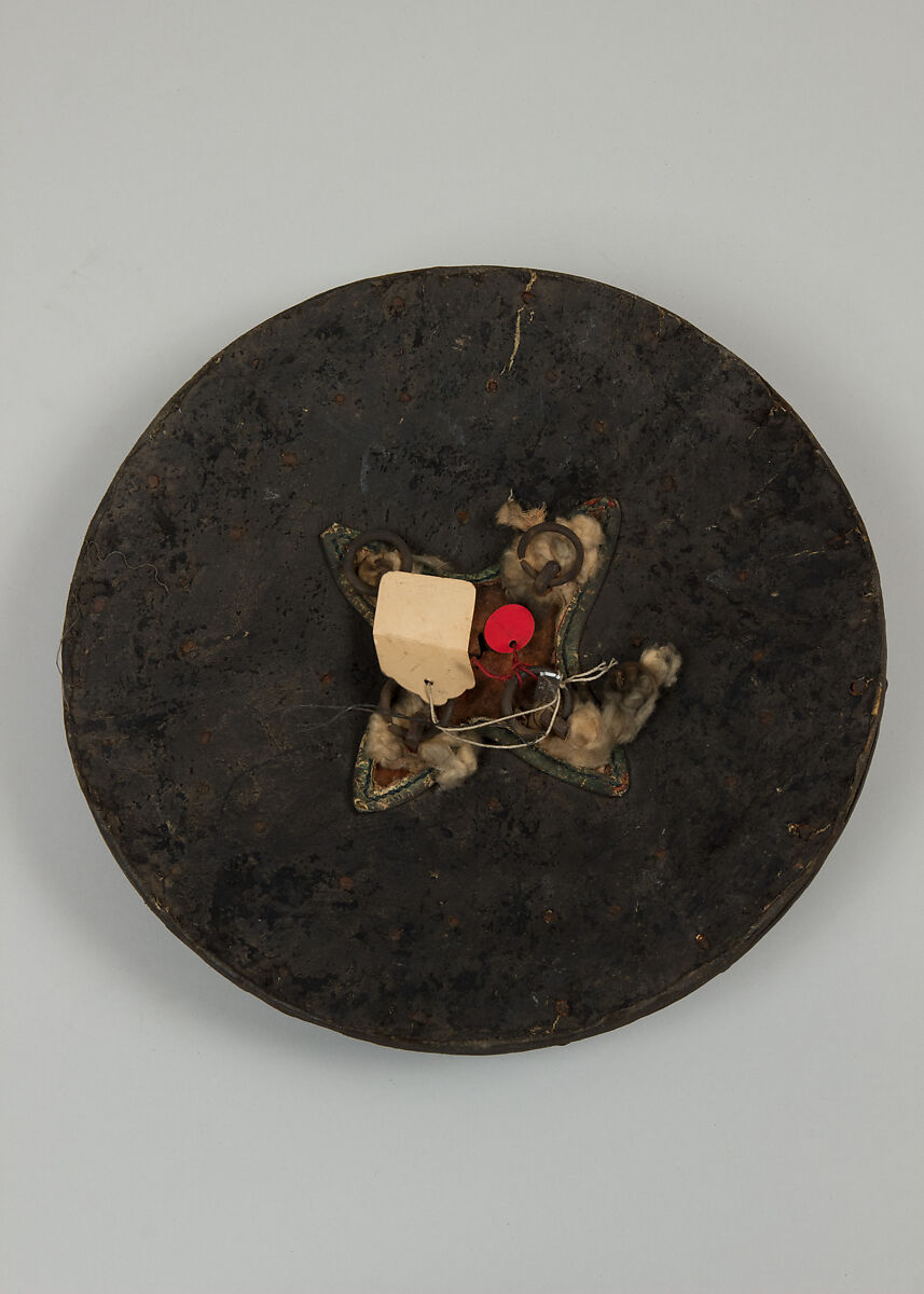 Shield (Dhàl), Leather, copper alloy, iron, hide, Indian, Balochistan (modern-day Pakistan)