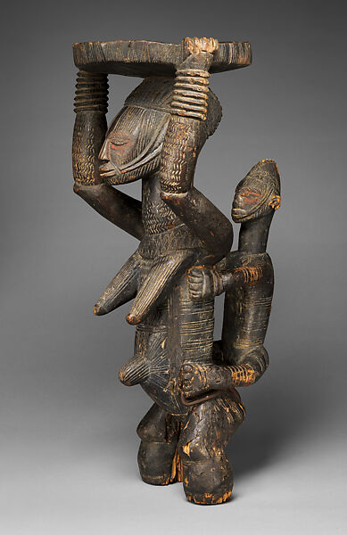 Figure: Mother and Child, Wood, Lower Benue Valley peoples 