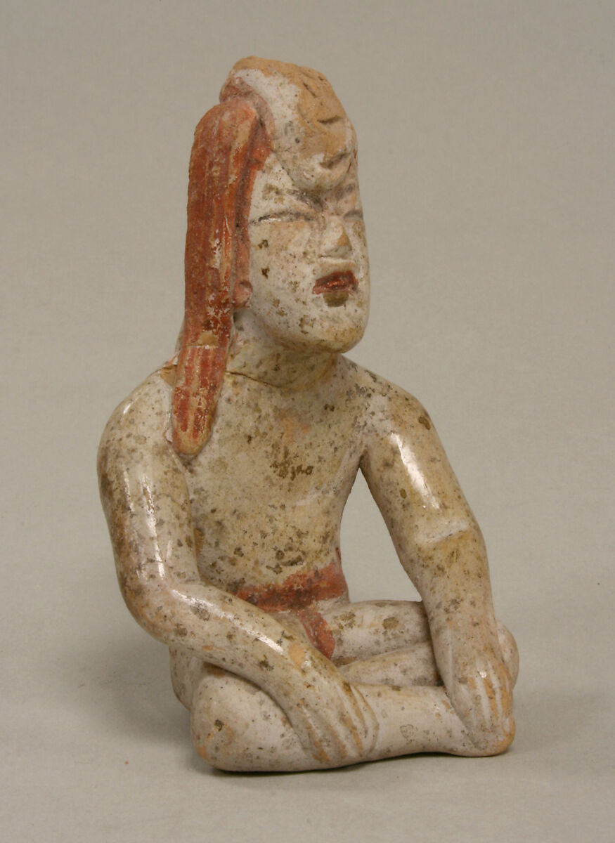 Seated Figure, Ceramic, Olmec 