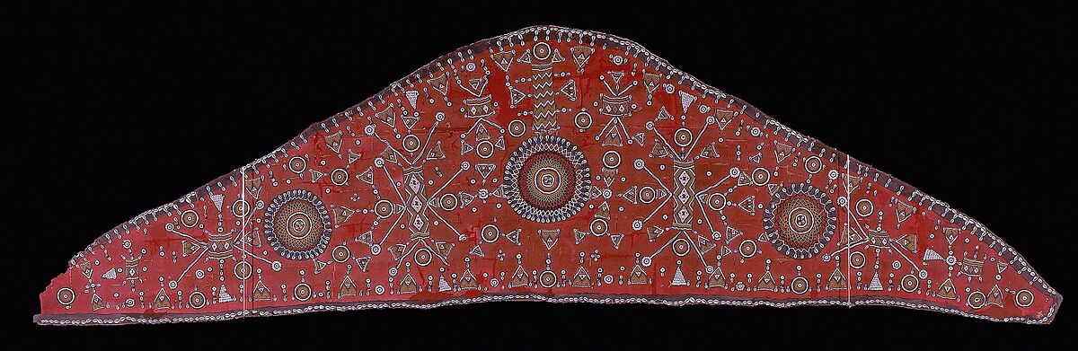 Tent Divider (Te Saqwit), Cotton, leather, beads, cowrie shells, palm leaf, Beja peoples 