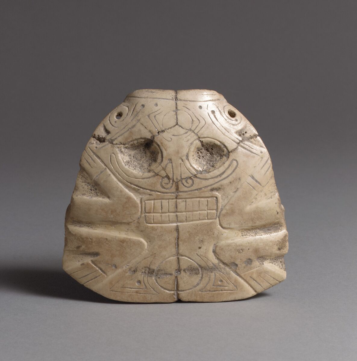 Pendant Mask, Bone, Taíno 