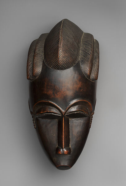 Portrait Mask (Gba gba), Wood, Baule peoples 