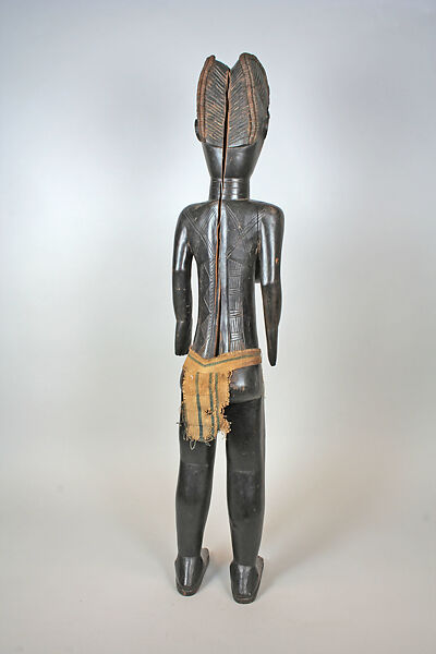 Female Figure, Possibly Zlan of Belewale (Gengwebe, Côte d’Ivoire, ca. 1885–ca. 1955, Liberia), Wood, fiber, metal, cloth
