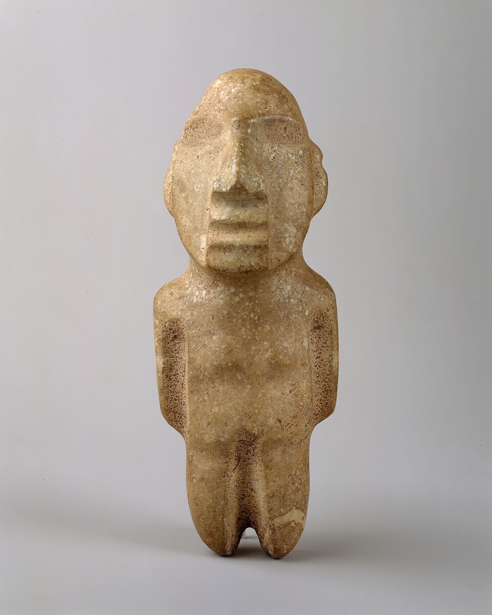 Standing Figure, Greenstone, Mexico; Chontal 