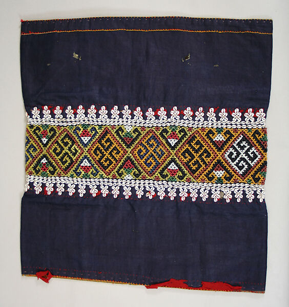 Skirt, Cotton, beads, shell, Indonesia, Borneo 