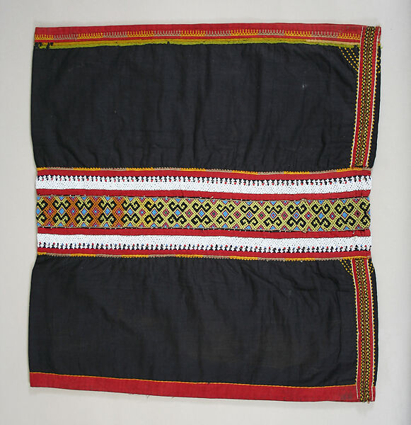 Skirt, Cotton, beads, Indonesia, Borneo 