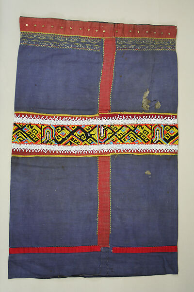 Skirt, Cotton, beads, Indonesia, Borneo 