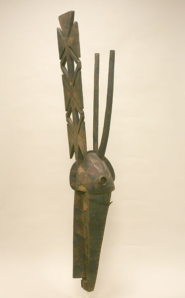 Helmet Mask (Nwenka or Syêkele), Bobo blacksmith or Bôlo artist, Wood, pigment, Bobo or Bôlo peoples
