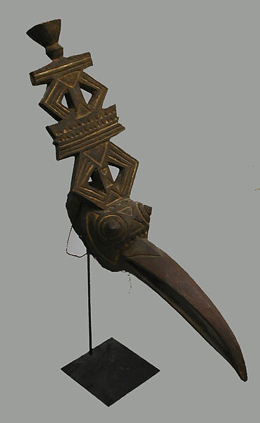 Mask: Hornbill, Nuna or Nunuma blacksmith, Wood, pigment, Nuna or Nunuma peoples