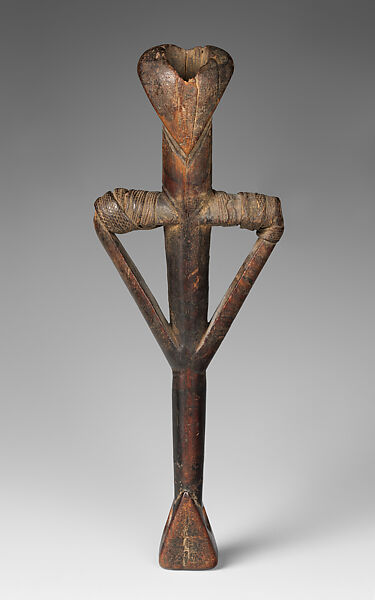 Mpiru (flute), Nuna blacksmith, Wood, fiber, reptile skin, Nuna 