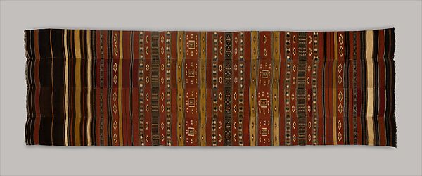 Interior Hanging (arkilla kunta), Wool, cotton, natural dye, Fulani peoples