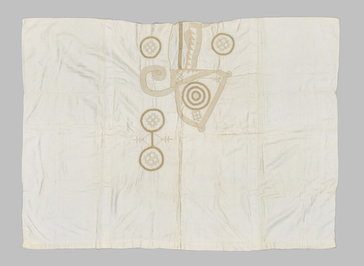 Boubou kasaba (embroidered woman's robe), Malian artist, Cotton, silk, Middle Niger civilization