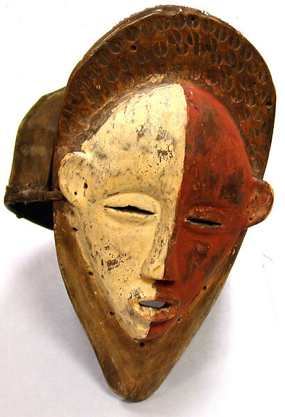 Mask, Wood, cloth, fiber, pigment, Holo 