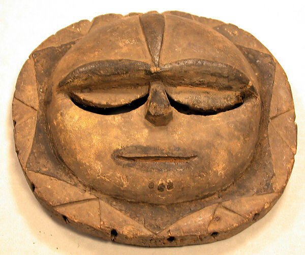 Mask, Wood, pigment, Ibibio peoples, Eket group 