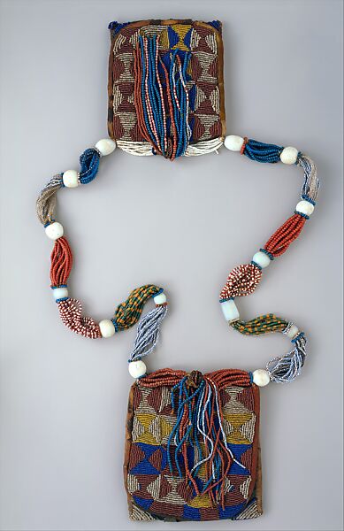 Ifa Diviner's Necklace (Odigba Ifa), Glass beads, cloth, Yoruba peoples 