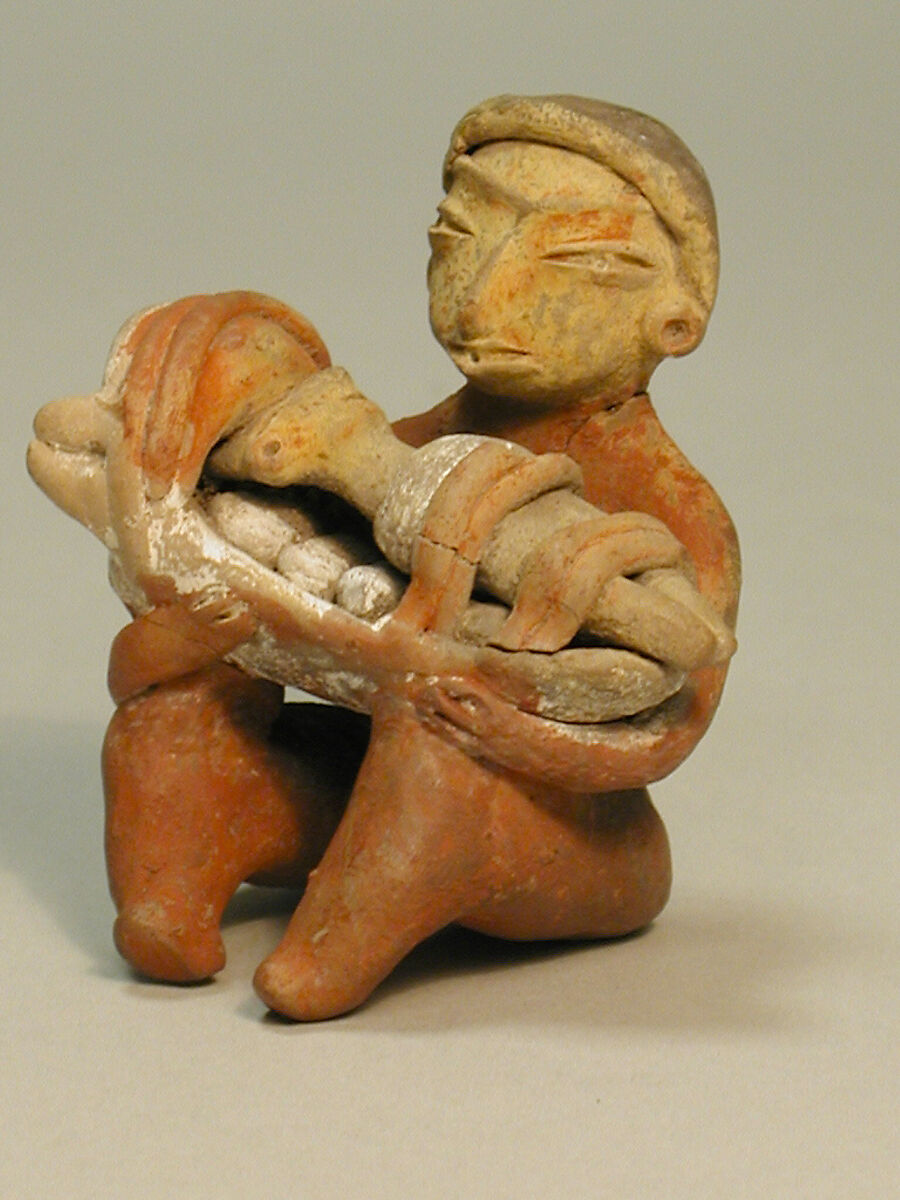 Mother and Child Figure, Ceramic, Tlatilco 