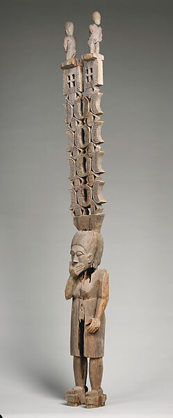 Aloalo (funerary sculpture), Mahafaly artist, Wood, Mahafaly peoples