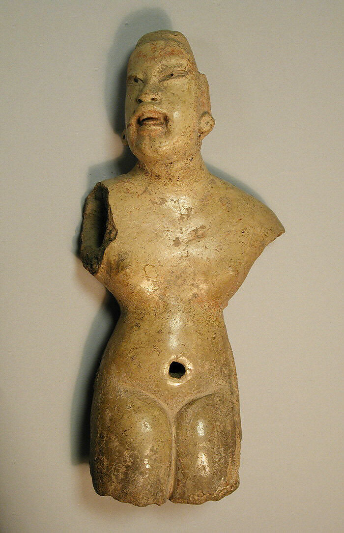 Figure fragment, Ceramic, pigment, Olmec 