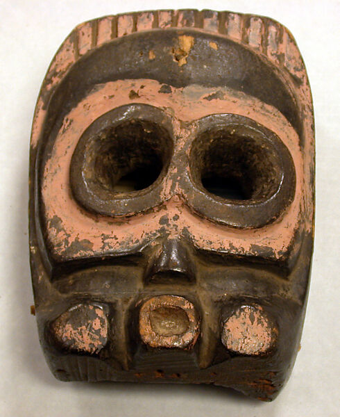 Mask, Wood, pigment, Ibibio peoples, Anang group 