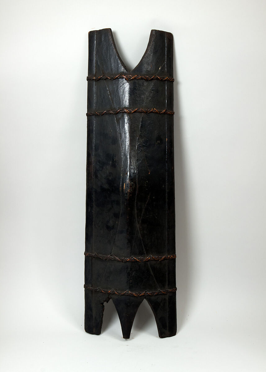 Shield, Wood, pigment, Philippine, Bontoc 