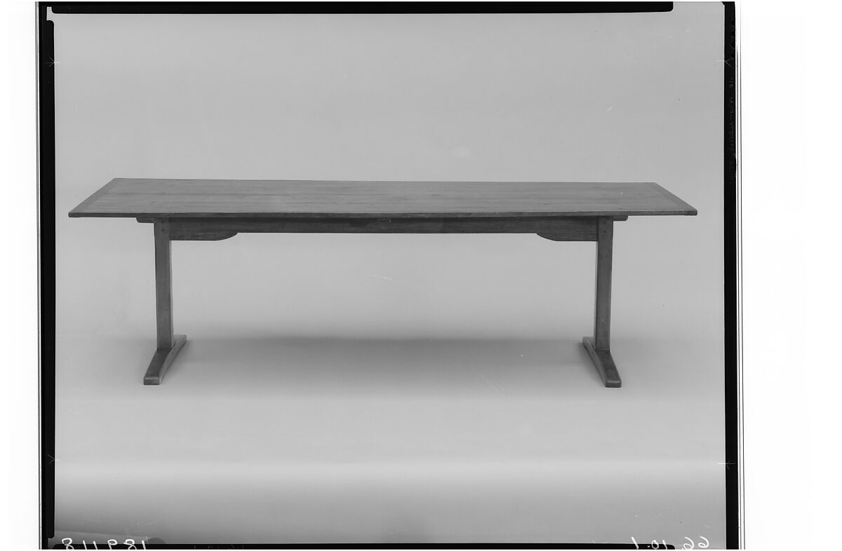 Dining Table, United Society of Believers in Christ’s Second Appearing (“Shakers”) (American, active ca. 1750–present), Pine, maple, basswood, American, Shaker