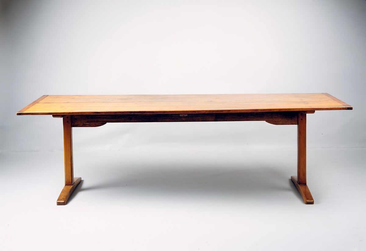 Dining Table, United Society of Believers in Christ’s Second Appearing (“Shakers”) (American, active ca. 1750–present), Pine, maple, basswood, American, Shaker 