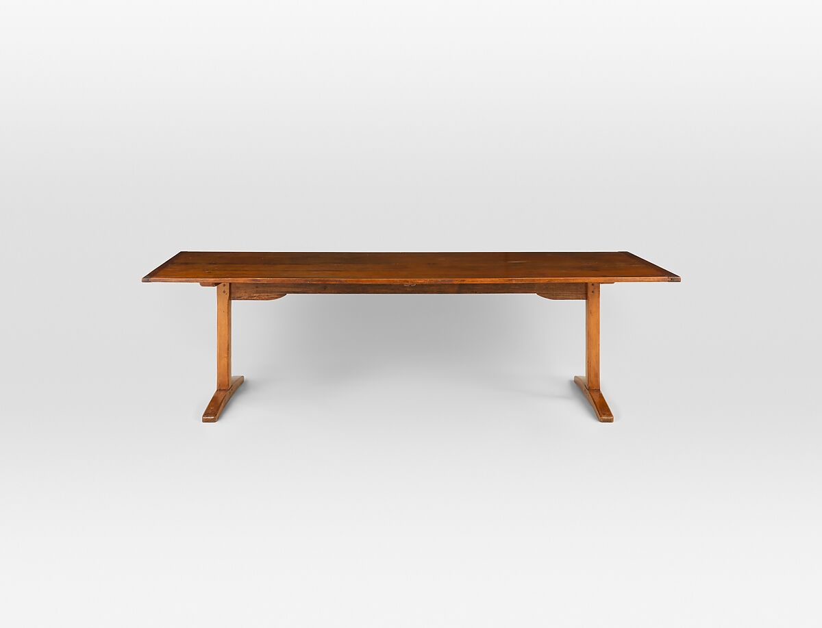 Dining Table, United Society of Believers in Christ’s Second Appearing (“Shakers”) (American, active ca. 1750–present), Pine, maple, basswood, American, Shaker