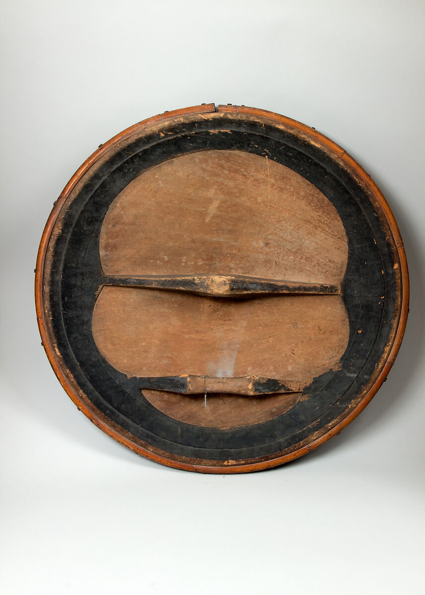 Shield, Wood, cane (rattan), pigment, Philippine, Moro