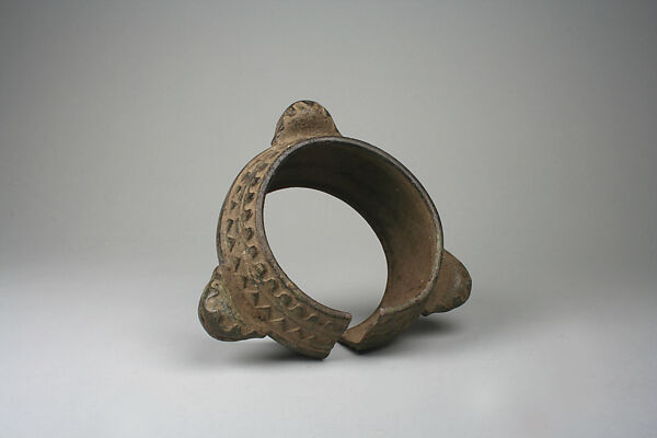 Bracelet, Brass (cast), Dan or Guere peoples 