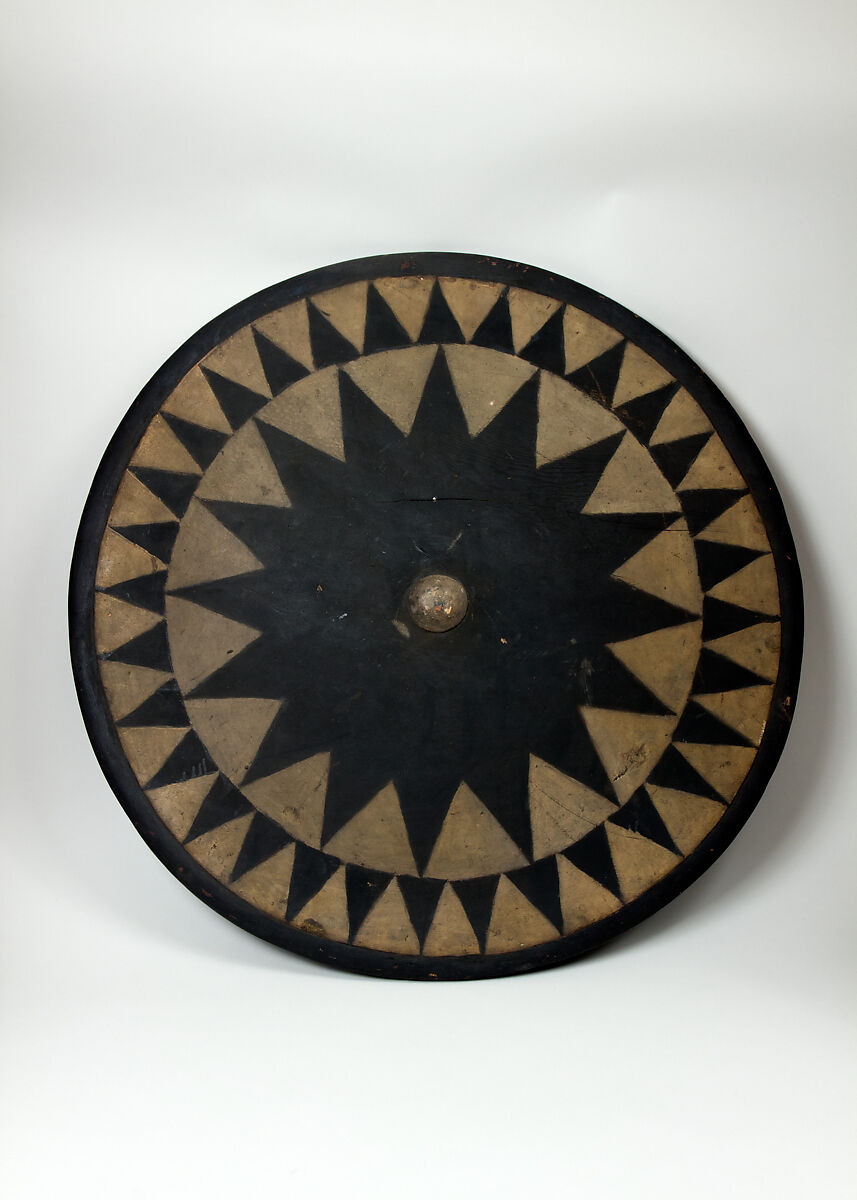 Shield, Wood, polychromy, Philippine, Moro 