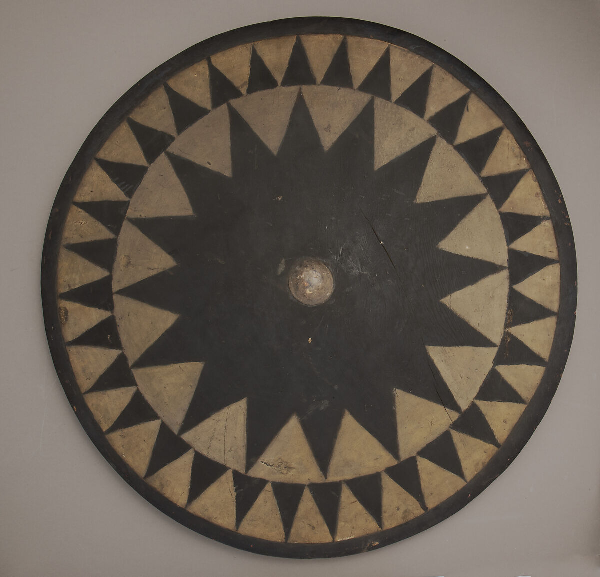 Shield, Wood, polychromy, Philippine, Moro 